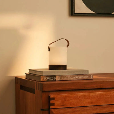 Tafellamp oplaadbaar Avery donkerbruin hout by Tavellio - Amsterdam