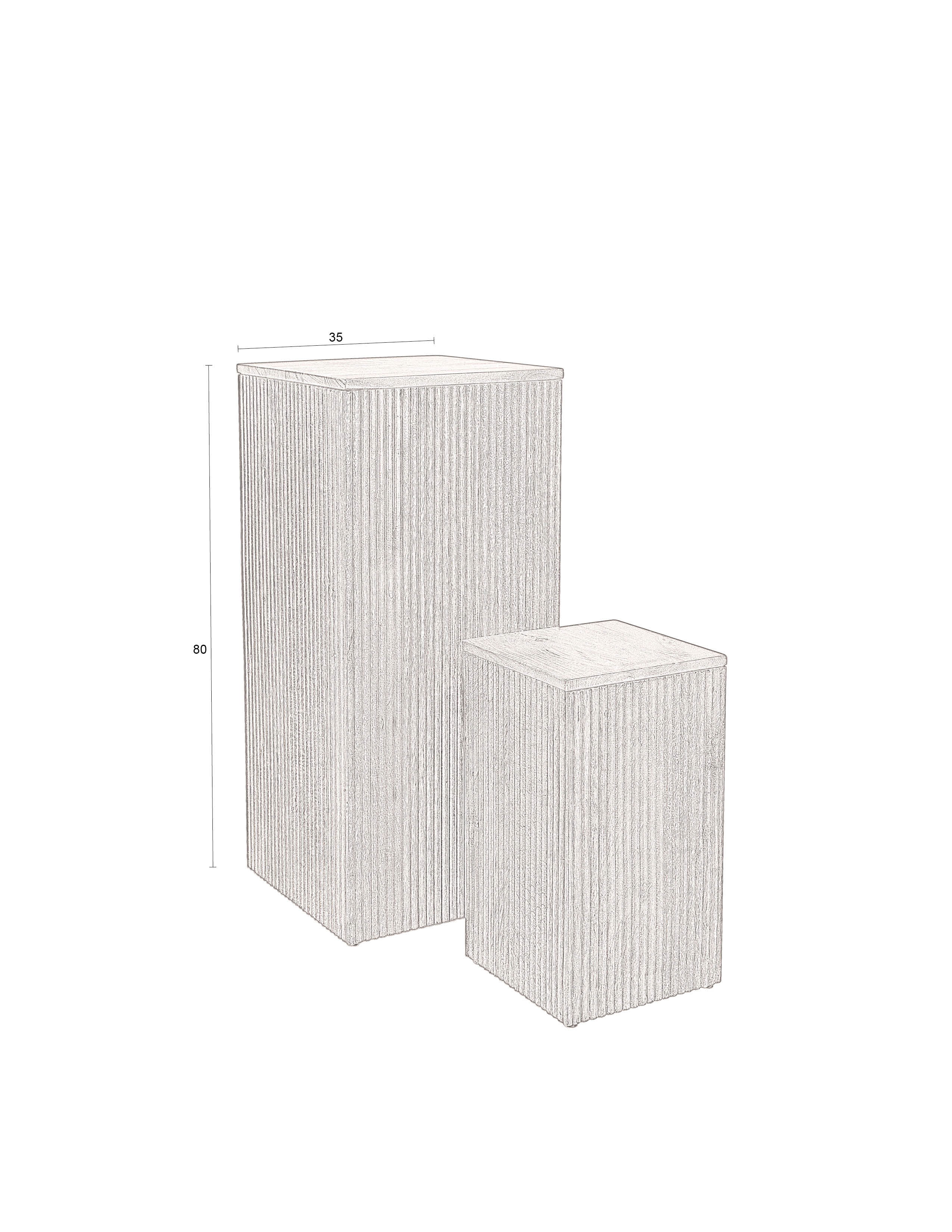 Plant Stand Ribble (Set Of 2)