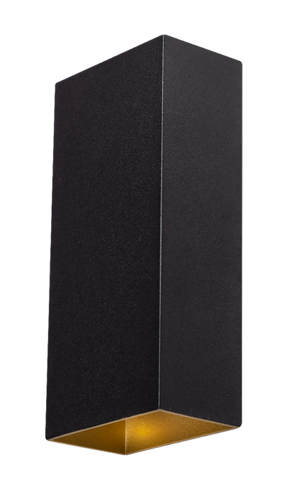 Wandlamp David black/gold (set van 2)