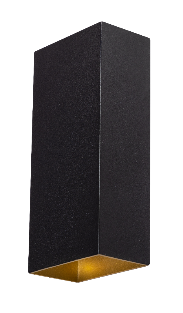 Wandlamp David black/gold (set van 2)