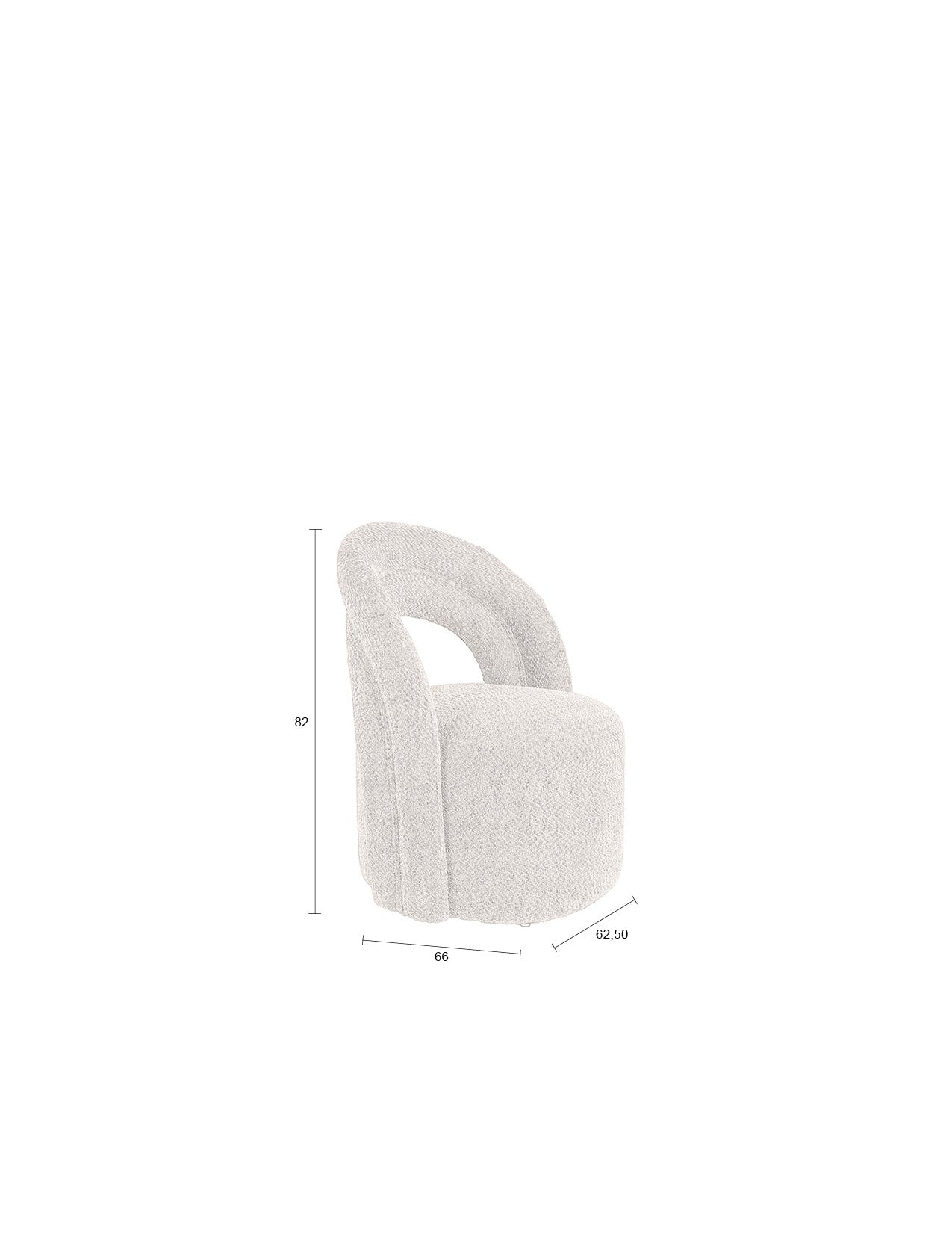 Lounge Chair Seina Swivel Beige