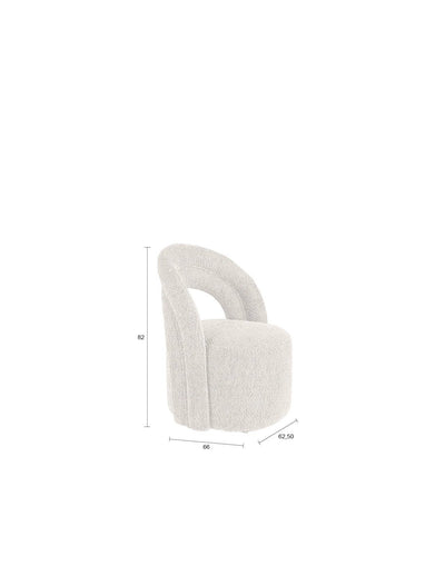 Fauteuil Seina Swivel Beige by Dutchbone