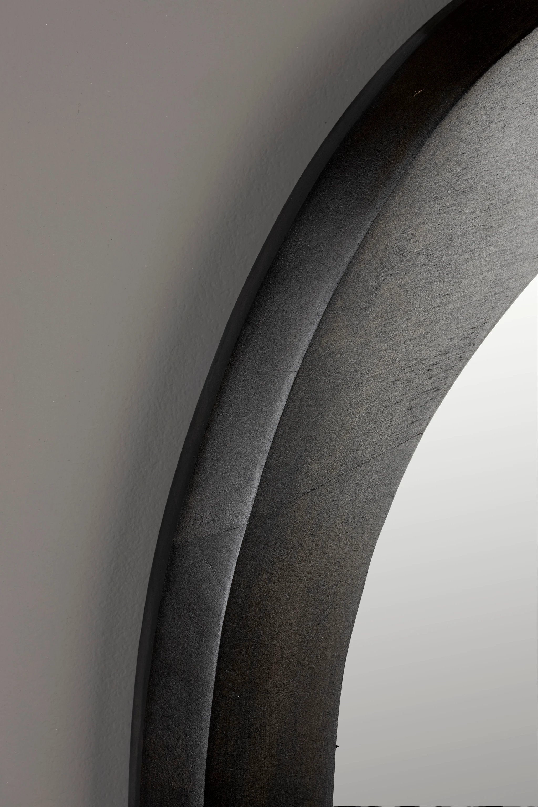 Spiegel Aren Wood Black M by Dutchbone