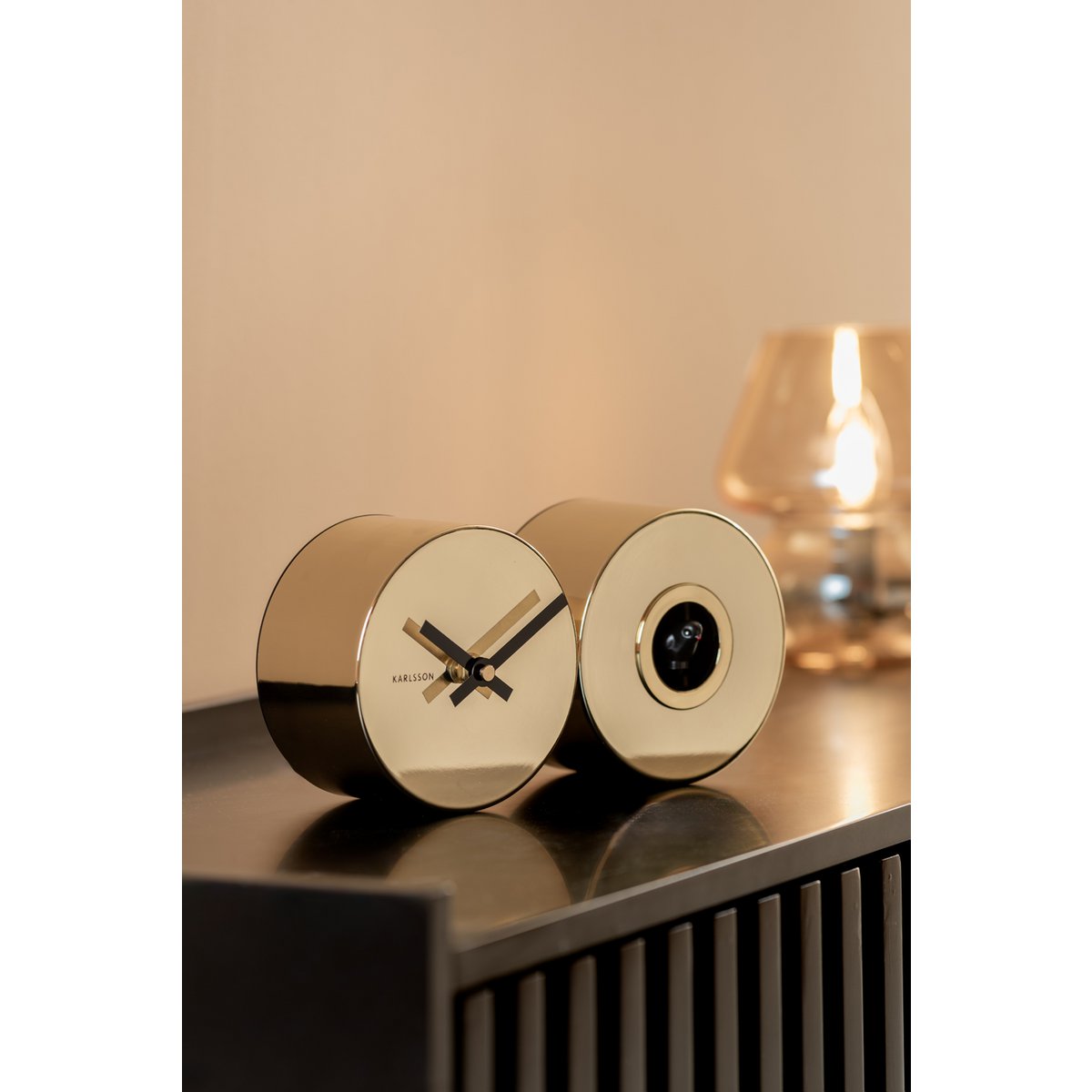 Wandklok Duo Koekoek Goud