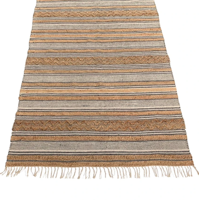 Vloerkleed Naturel Jute Wol Grijs - in 3 maten by Rocaflor