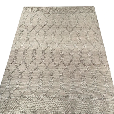 Vloerkleed wol, PET-katoen zandbeige - in 4 maten by Rocaflor