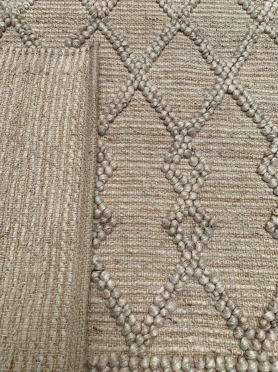 Vloerkleed wol, PET-katoen zandbeige - in 4 maten by Rocaflor