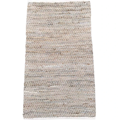 Gangloper recycled leer & jute - beige by Rocaflor