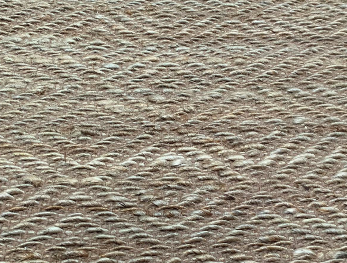 Gangloper jute naturel met diamant patroon 80x240 - depauwwonen