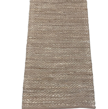 Gangloper jute naturel met diamant patroon 80x240 - depauwwonen