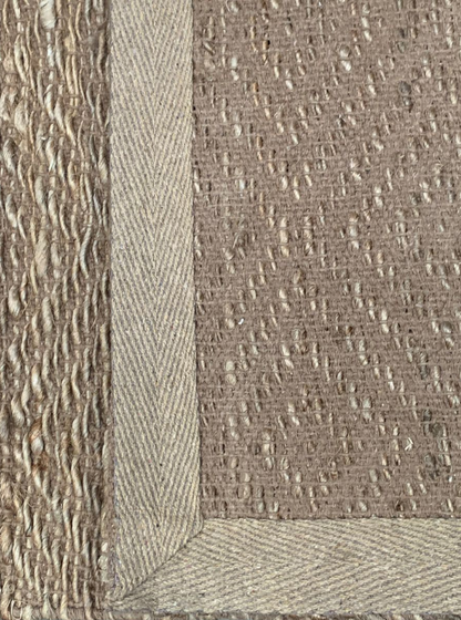 Gangloper jute naturel met diamant patroon 80x240 - depauwwonen