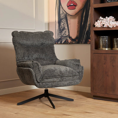 Fauteuil Vera | Donkergrijs by Starfurn