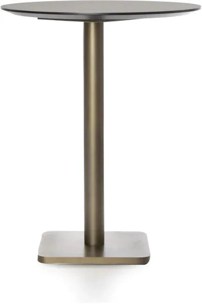 Bartafel Brest 80Ø | Marble Light Grey - 2 kleuren by Coco Maison