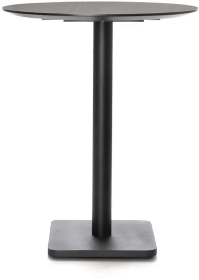 Bartafel Brest 80Ø | Marble Light Grey - 2 kleuren by Coco Maison