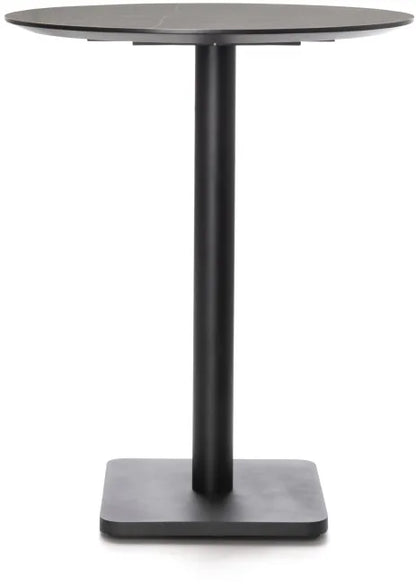 Bartafel Brest 80Ø | Marble Light Grey - 2 kleuren - depauwwonen