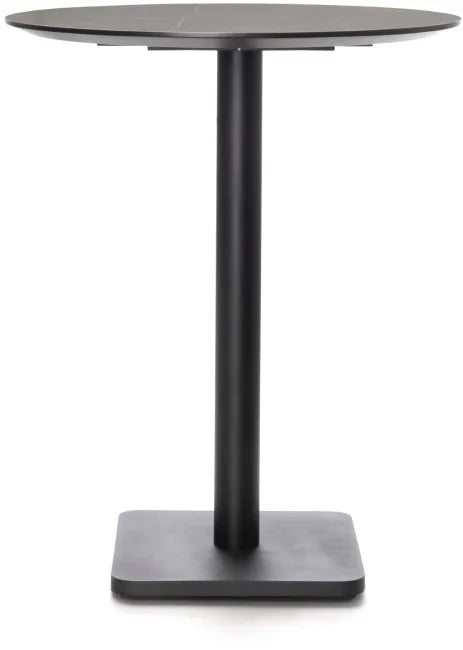 Bartafel Brest 80Ø | Marble Light Grey - 2 kleuren - depauwwonen