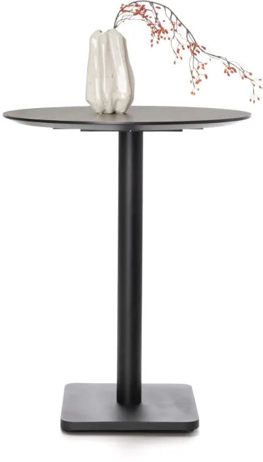 Bartafel Brest 80Ø | Marble Light Grey - 2 kleuren - depauwwonen