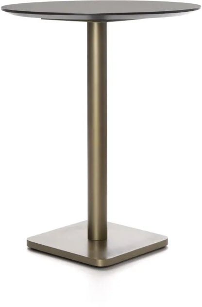 Bartafel Brest 80Ø | Marble Onyx - 2 kleuren - depauwwonen