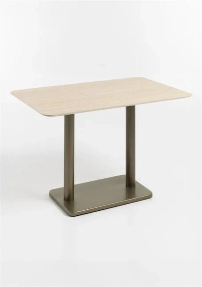 Bistrotafel Brest 120 x 75 | Travertine in 2 kleuren by Coco Maison