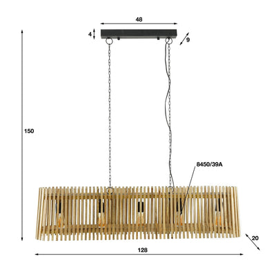 Hanglamp Launch - 5 lichts by dePauwWonen®