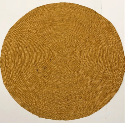 Rond vloerkleed gevlochten jute Oker in 2 maten by Rocaflor