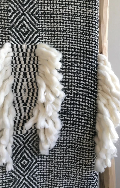 Plaid Macrame katoen//acrylic by Rocaflor
