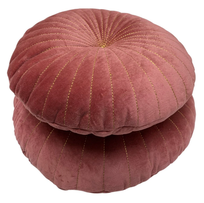 Kussen rond fluweel marsala in 2 maten by Rocaflor