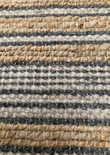 Kussen Naturel Jute Wol grijs by Rocaflor