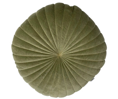 Kussen rond fluweel salie in 2 maten by Rocaflor