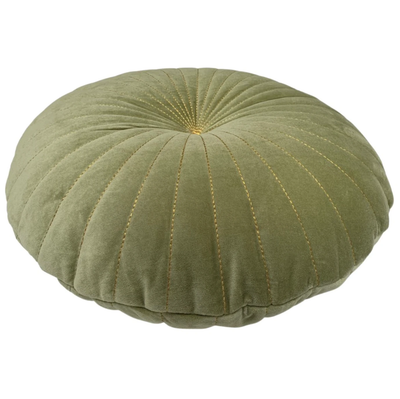 Kussen rond fluweel salie in 2 maten by Rocaflor