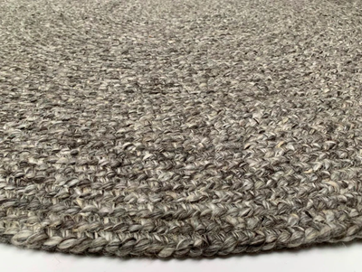 Vloerkleed rond Nieuw Zeeland wol grijs - in 2 maten by Rocaflor