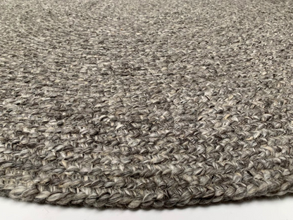 Vloerkleed rond Nieuw Zeeland wol grijs - in 2 maten - depauwwonen