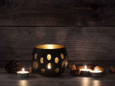 Waxinehouder Gouden Hemelsfeer set van 2 stuks by dePauwWonen®