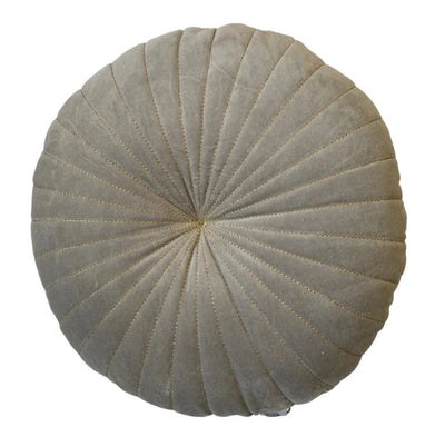 Kussen rond fluweel silvergrijs in 2 maten by Rocaflor