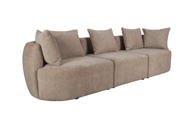 Bankstel Rocca 4.5 Seater Cappuccino by Dutchbone