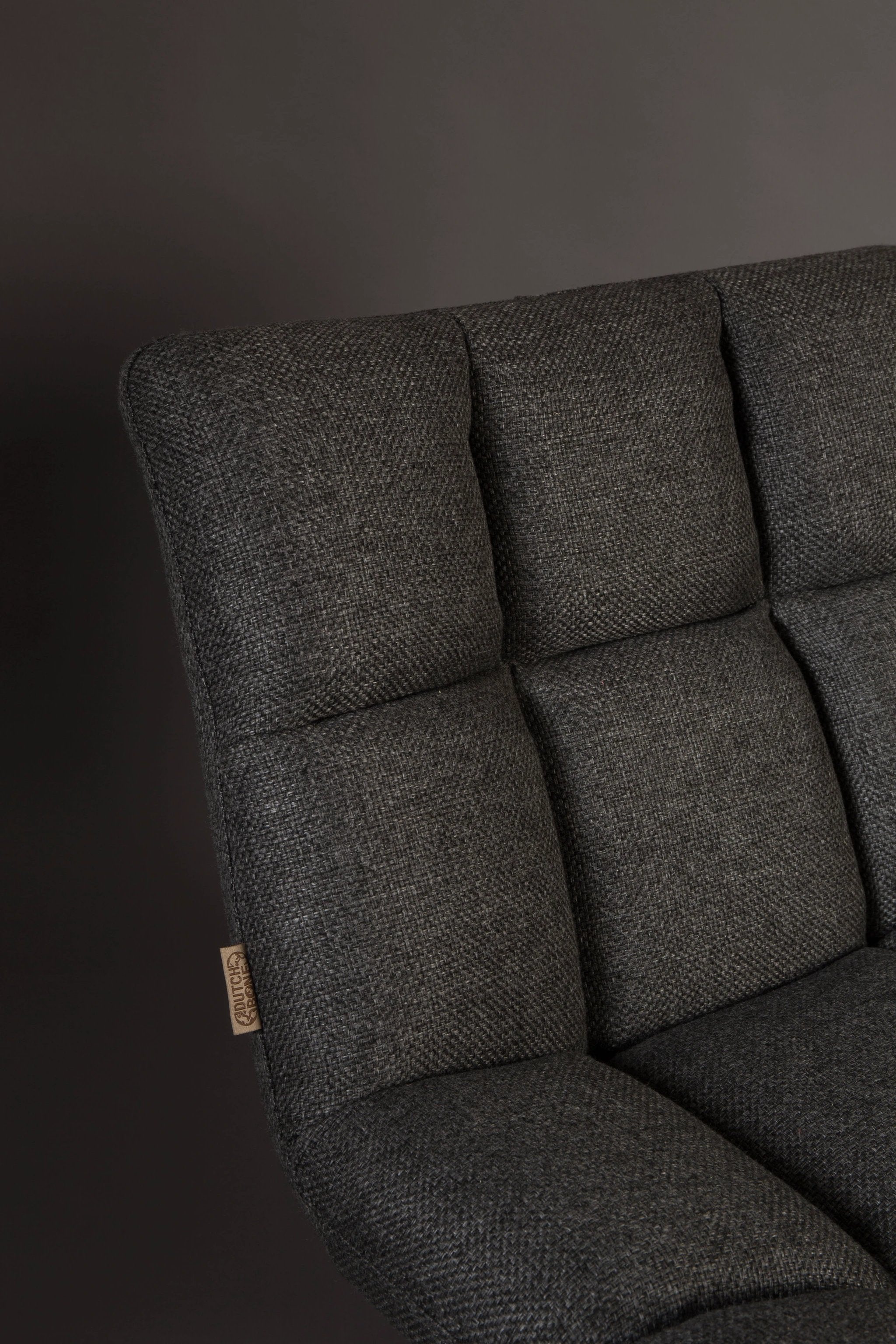 Fauteuil Bar Dark Grey by Dutchbone