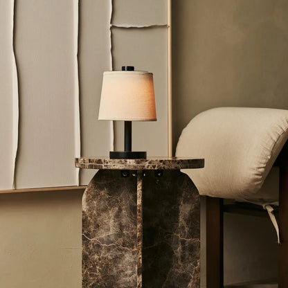 Tafellamp oplaadbaar Rover zwart hout