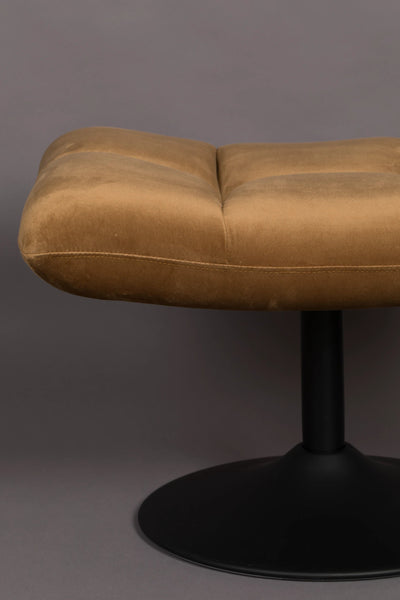 Poef Bar Velvet Golden Brown by Dutchbone