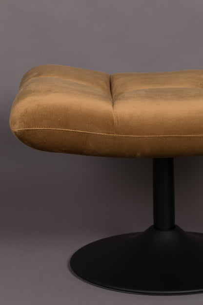 Hocker Bar Velvet Golden Brown