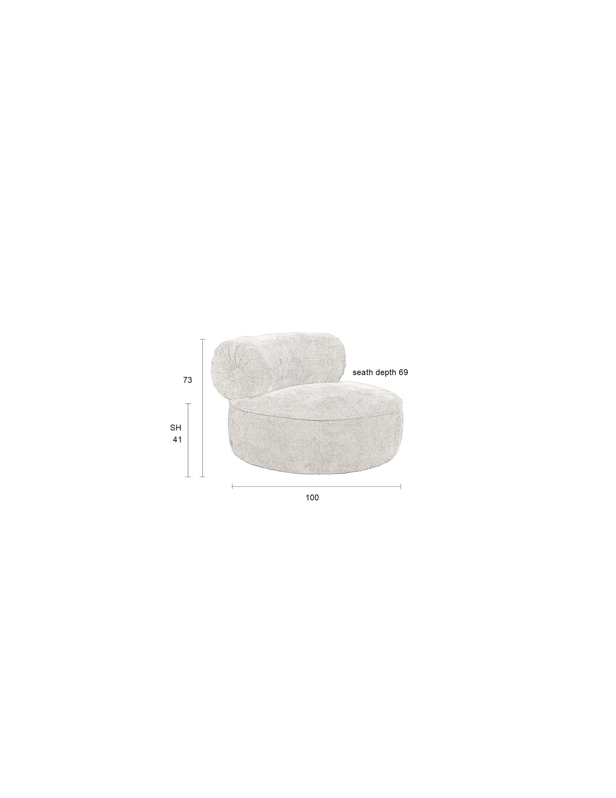 Fauteuil Tilbury Burned Orange by Dutchbone