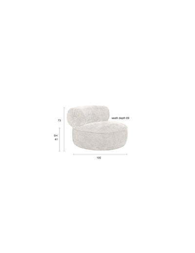 Fauteuil Tilbury Burned Orange by Dutchbone