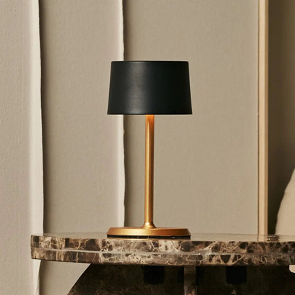 Tafellamp oplaadbaar David Zwart & Goud 2 op 1 met verstelbare hoogte
