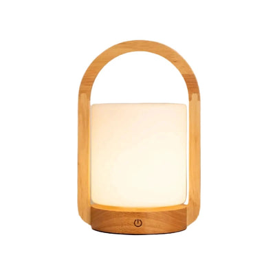 Tafellamp oplaadbaar George lichtbruin hout by Tavellio - Amsterdam