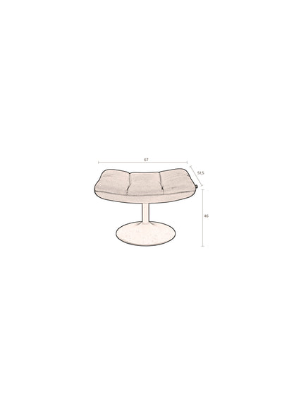 Poef Bar Velvet Golden Brown by Dutchbone
