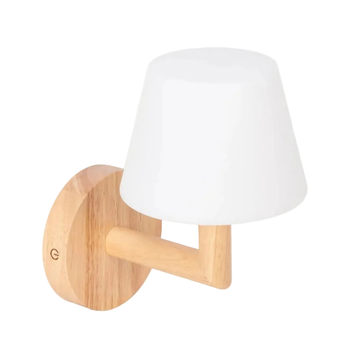 Wandlamp Oplaadbaar Ted lichtbruin hout