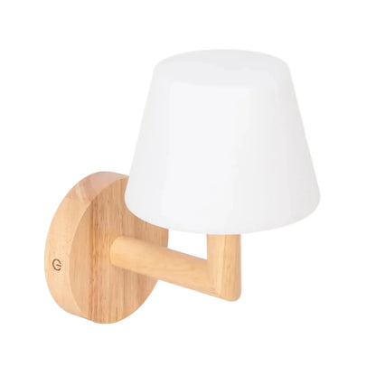 Wandlamp Oplaadbaar Ted lichtbruin hout