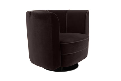 Lounge Chair Flower Black