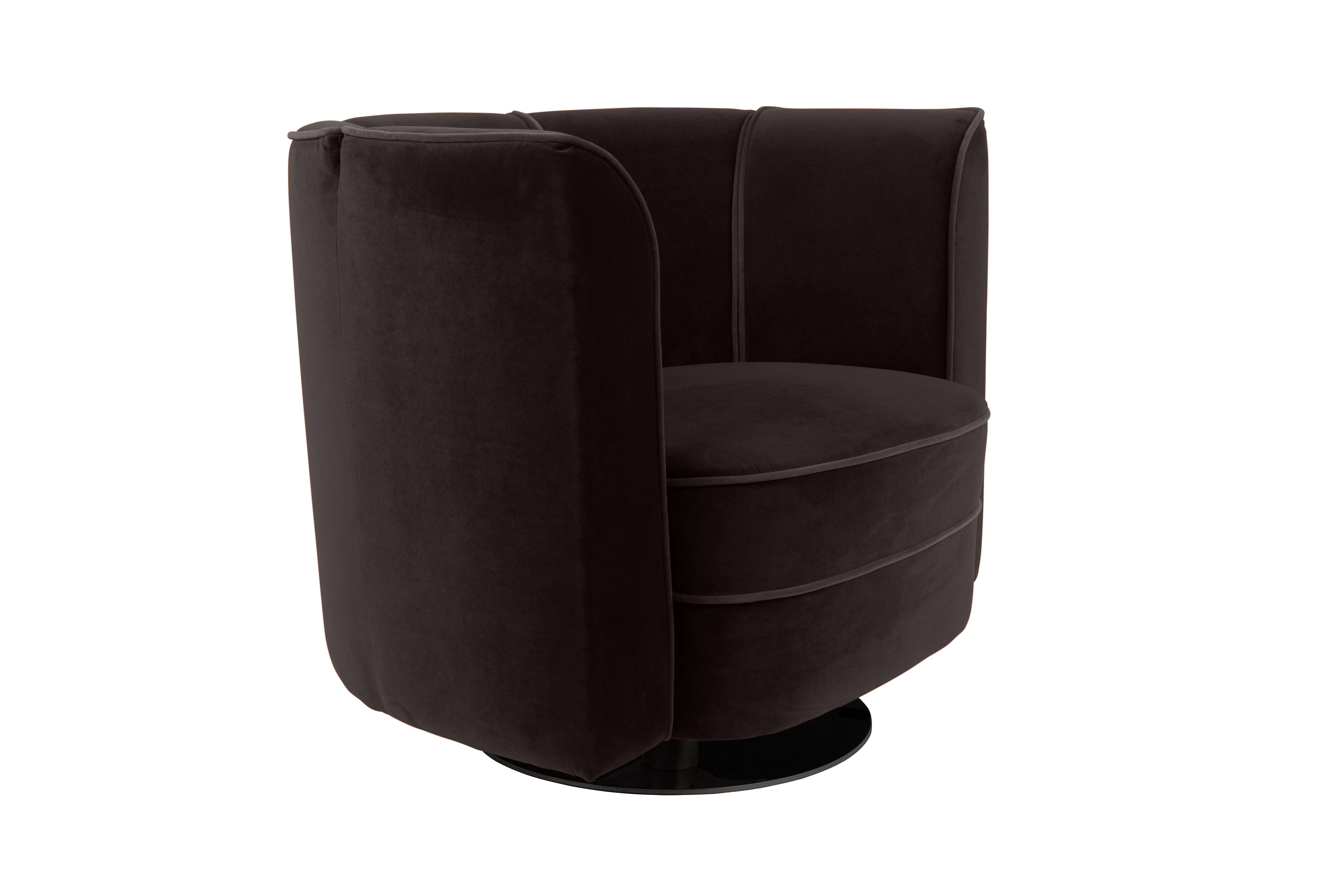 Lounge Chair Flower Black