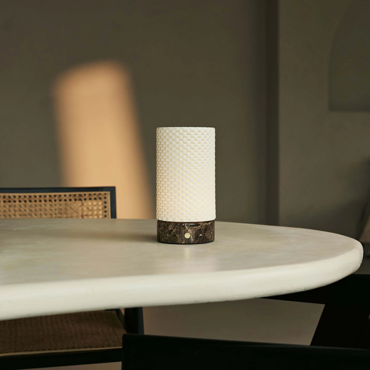 Tafellamp oplaadbaar Luna marmeren
