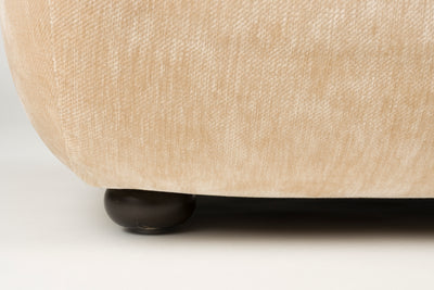 Fauteuil Wyatt Velours Beige by Dutchbone